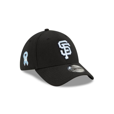 Black San Francisco Giants Hat - New Era MLB Father's Day 39THIRTY Stretch Fit Caps USA7623195